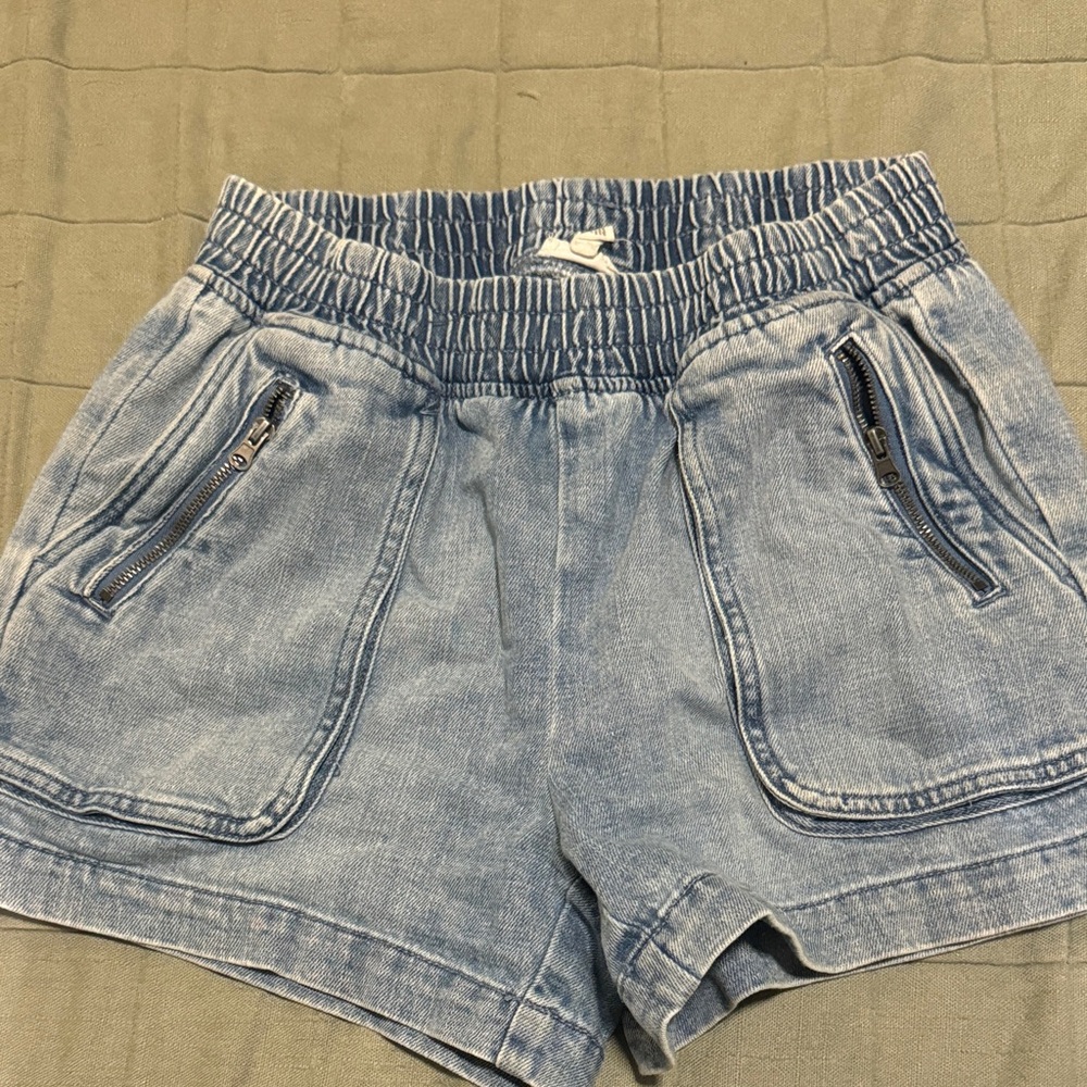 Aerie Light Blue High Waist Women's Shorts